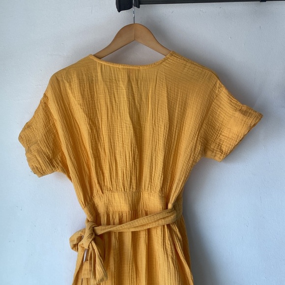 Marine Layer XS Valencia Wrap Midi Dress - Picture 10 of 14